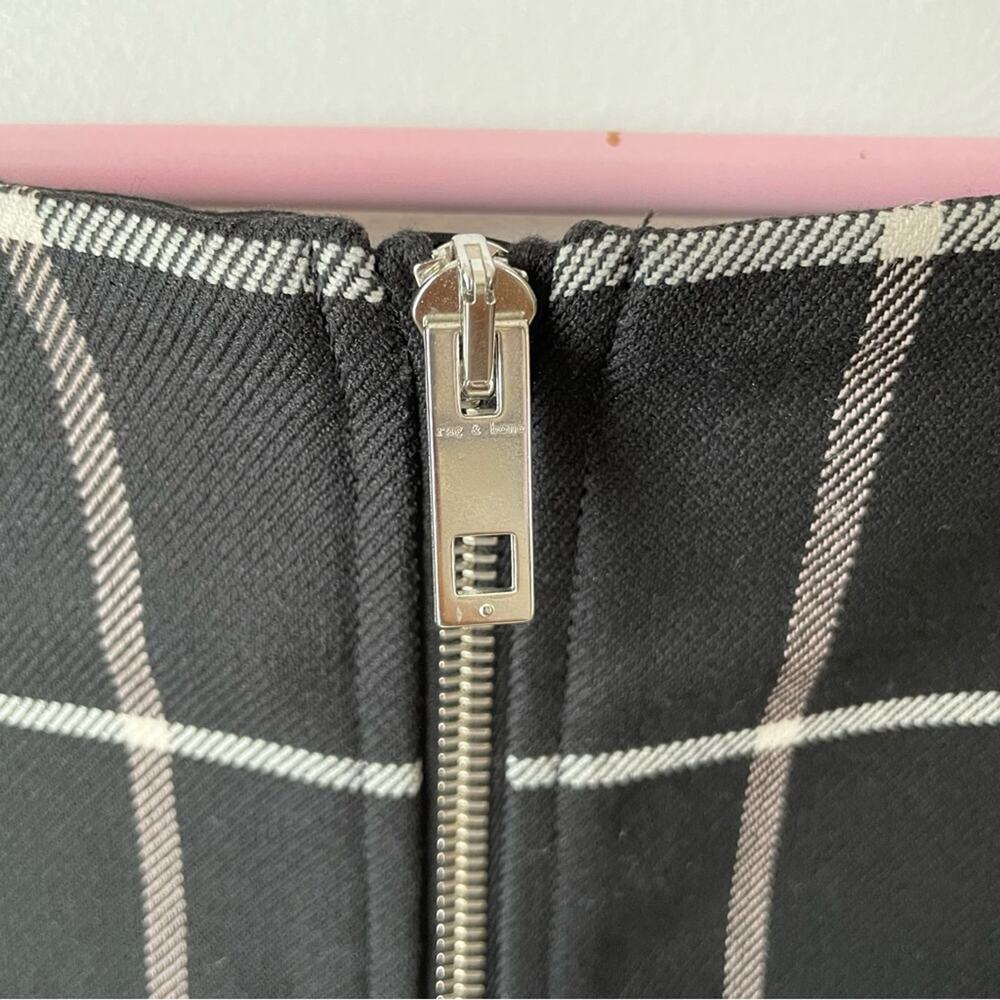Rag & Bone Windowpane Print Skirt Size 6 - image 5